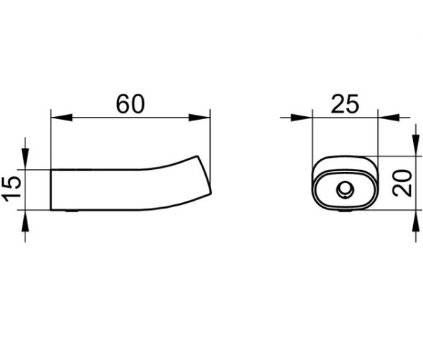Крючок одинарный Keuco Edition 400, настенный, латунь, форма округлая, для полотенец/халатов в ванную/туалет/душевую кабину, цвет хром