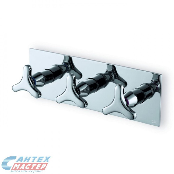 Смеситель для ванны D&K Hessen Goethe керамика встраиваемый хром DA1384841