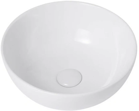 Раковина/умывальник ABBER Bequem, 36х36х14,5 см, накладная, круглая, керамическая, цвет белый, без отверстия под смеситель, без слив-перелива, умывальник, рукомойник
