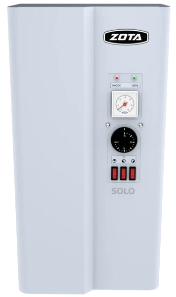 Котел электрический Zota Solo 3 кВт, 220/380В, (30 кв. м2) одноконтурный, настенный, цвет белый, для контура отопления