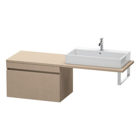 Тумба/шкафчик для консоли/столешницы Duravit DuraStyle под раковину 80х54,8х51,2 см, подвесная, ДСП, цвет: лен, 1 выдвижной ящик, прямоугольная