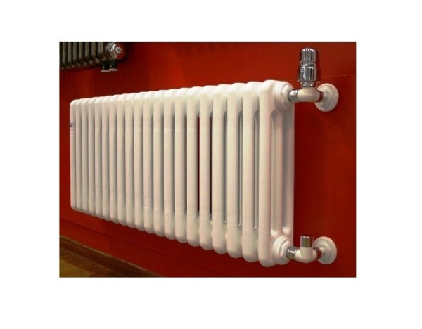 Радиатор отопления Zehnder Charleston 3037 24 секций (белый) 1176 Вт, стальной, трубчатый, боковое подключение, для квартиры, дома, водяные, настенный, батарея (Зендер)