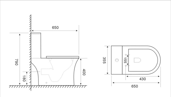 Унитаз-компакт Olives Sierra, белый, универсальное направление выпуска, напольный, с быстросьемным сиденьем микролифт, дюропласт, безободковый, антивсплеск, чаша с бачком