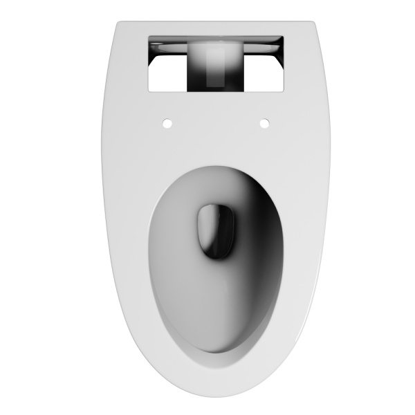 Унитаз подвесной ABBER Bequem 625х380х330 мм цвет белый, горизонтальный (прямой) выпуск, импульсный смыв, система антивсплеск, с сиденьем микролифт, дюропласт, установка бачка не требуется AC1124P