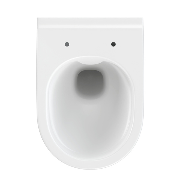 Унитаз подвесной Cersanit BRASKO SMART Clean On DPL EO slim LP белый, горизонтальный (в стену) выпуск, с крышкой (сиденье) с микролифтом, дюропласт ультратонкое