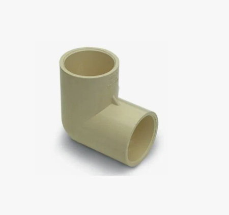 Угольник клеевой ХПВХ GENOVA 1/2"х1/2" (КВ-КВ) 90 градусов, (цвет бежевый) до 95 *С