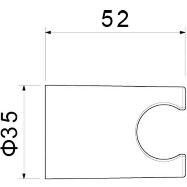 Держатель для душевой лейки Aquatek AQ2404BG фиксированный, шлифованное золото, ABS пластик