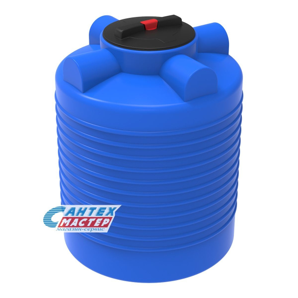 Емкость пластиковая (бак) Экопром ЭВЛ 300 литров 110,0312,601,0 для воды,с крышкой с дыхательным клапаном (цвет-синий) усиленная под плотность до 1,5 г/см3 