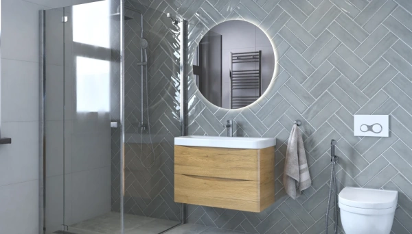 Тумба под раковину Velvex Clay 800-0-2, 782х378х491 мм подвесная, цвет дуб верона, 2 выдвижных ящика, подходит раковина 9595-80, универсальная, в ванную комнату