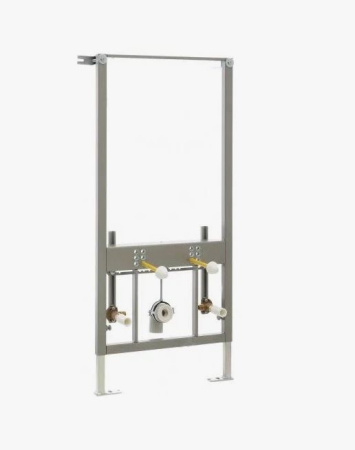 Система инсталляции для биде Koller Pool Alcora ST900  (без клавиши, кнопки), система для подвесного биде, с выходами на горячую и холодную воду, комплект, размеры рамы (каркас) 106х55х20 см, выпуск прямой/горизонтальный