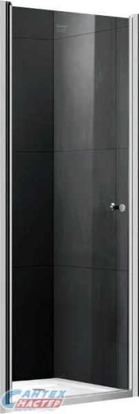 Душевая дверь Gemy New Rockсoco 100х190 прозрачное стекло в нишу, открывание правое/левое, прозрачное закаленное стекло, раздвизжная, профиль хром, прямоугольная (душевое ограждение без поддона)