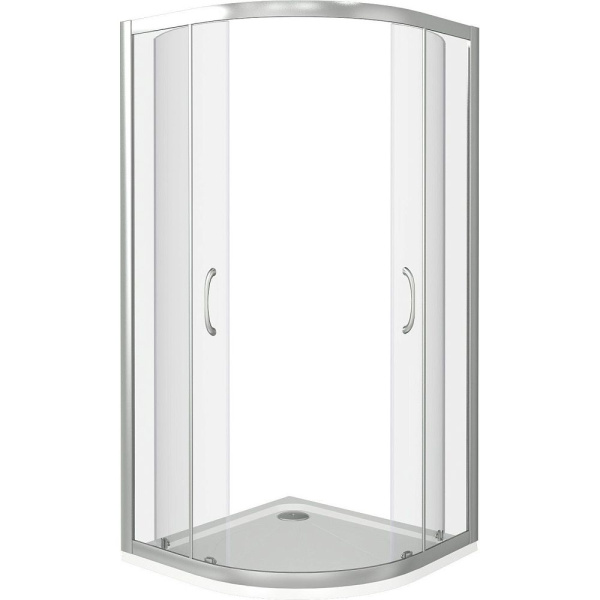 Душевое ограждение BAS Latte R-120-С-WE 120х120x185 прозрачное стекло
