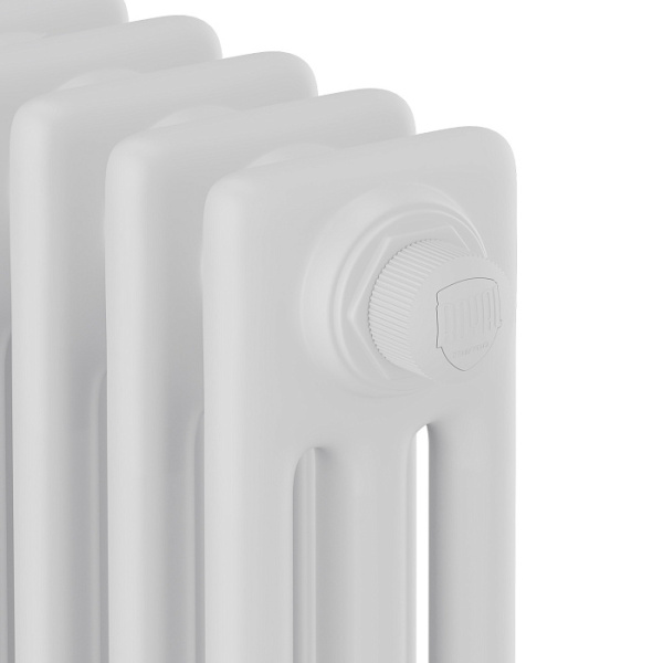 Радиатор Royal Thermo Insignia VC3180 стальной 3 трубчатый, 4 секции, нижнее подключение, для отопления квартиры, дома, водяные, мощность 1180 Вт, цвет белый RAL9016