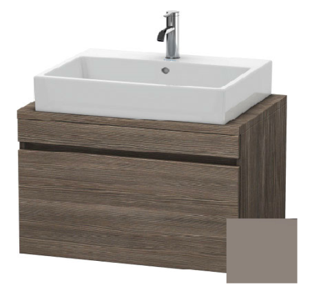 Тумба/шкафчик для консоли/столешницы Duravit DuraStyle под раковину 80х47,8х51,2 см, подвесная, ДСП, цвет: сосна терра/базальт, 1 выдвижной ящик, прямоугольная