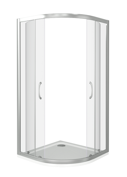 Душевое ограждение BAS Latte R-90-C-WE 90х90x185 прозрачное стекло