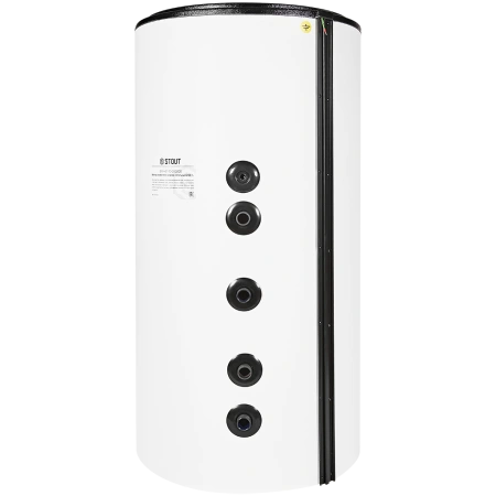 Водонагреватель (бойлер) STOUT OptiBase 400 л. косвенного нагрева, напольный, 6-9 кВт, 735x735x1405 мм цвет белый, с боковой подводкой