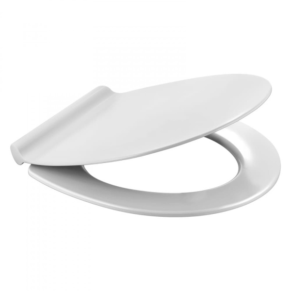 Сиденье для унитаза Top SO Berges Wasserhaus универсальное (IS Esso, Villeroy&Boch Omnia classic, Duravit Duraplus, Vidima Ulysse) дюропласт, крышка белая, с микролифтом, быстросъемное, крепеж (петли) металлический