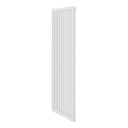 Радиатор Royal Thermo Insignia VC2180 стальной 2 трубчатый, 12 секций, нижнее подключение, для отопления квартиры, дома, водяные, мощность 2424 Вт, настенный, цвет белый RAL9016