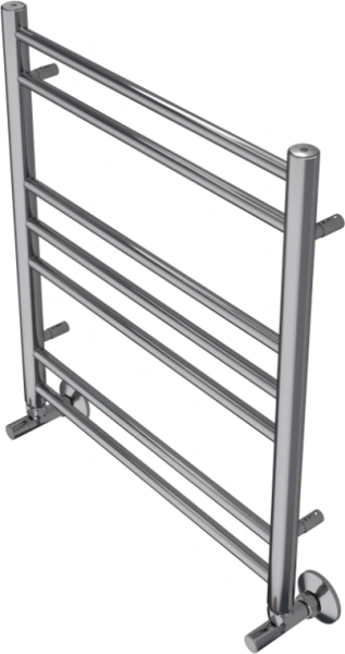 Полотенцесушитель Aquatek Либерти водяной П7 500х600 мм хром, нержавеющая сталь, лесенка, подключение нижнее
