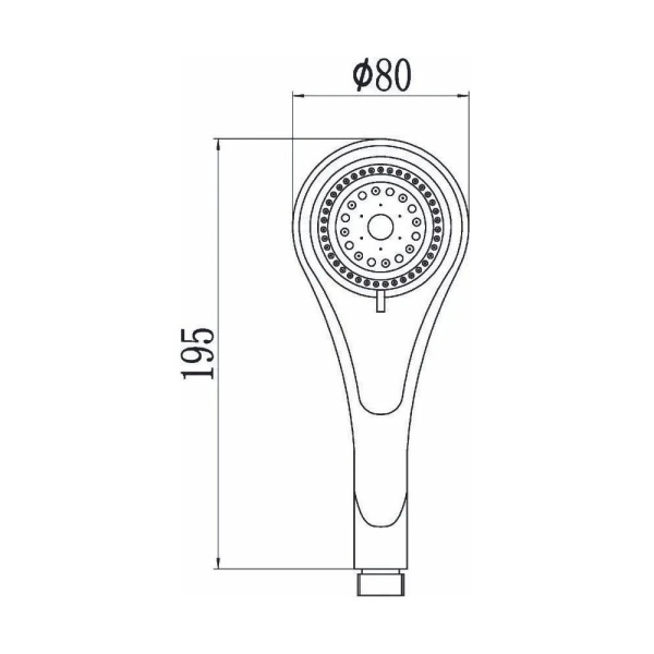 Лейка для душа G-lauf 3-режимная хром UHS-1110