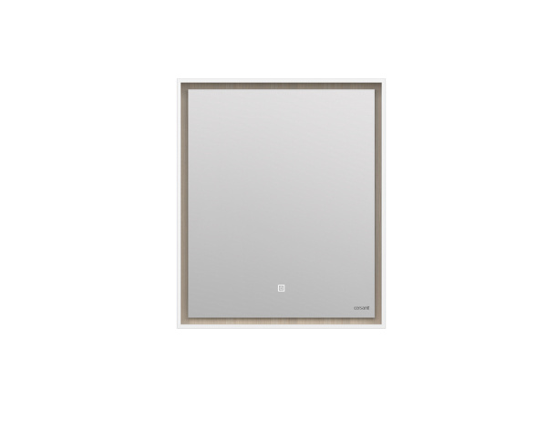 Зеркало Cersanit LOUNA 60, 60х70х12 см, с LED/ЛЕД-подсветкой, прямоугольное, выключатель сенсорный, для ванны