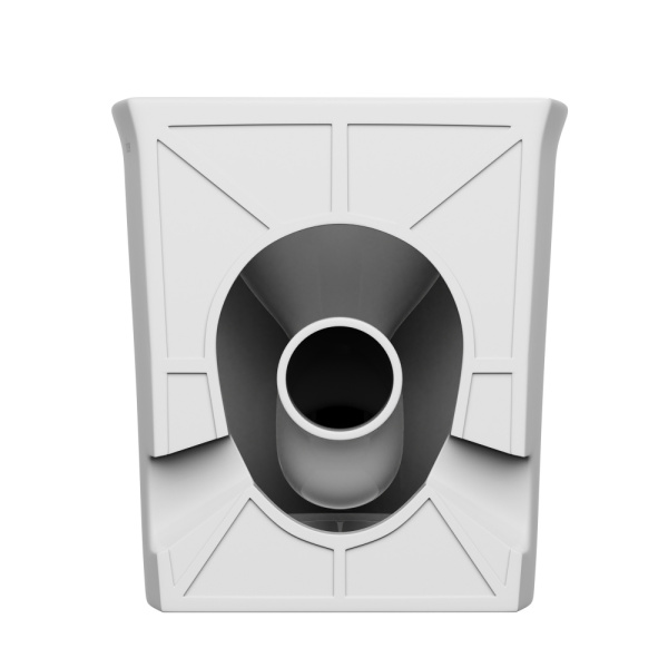 Унитаз приставной ABBER Bequem, цвет белый, с импульсным смывом, напольный, горизонтальный (прямой) выпуск, система антивсплеск, с быстросьемным сиденьем микролифт, дюропласт AC1125P