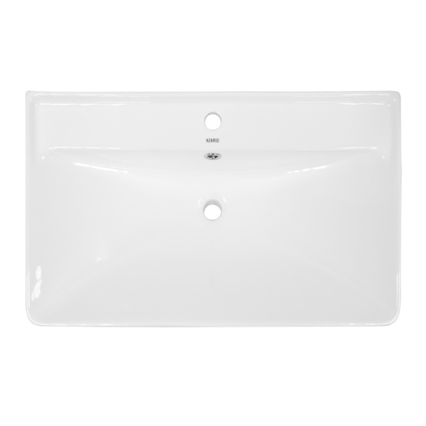 Тумба с раковиной Azario LOTOS 60/2 Н, 61,5х47,5х83,5 см, напольная, 2 выдвижных ящика, МДФ/ЛДСП, прямоугольная, цвет-белый/раковина Monte 60, прямоугольная, цвет белый