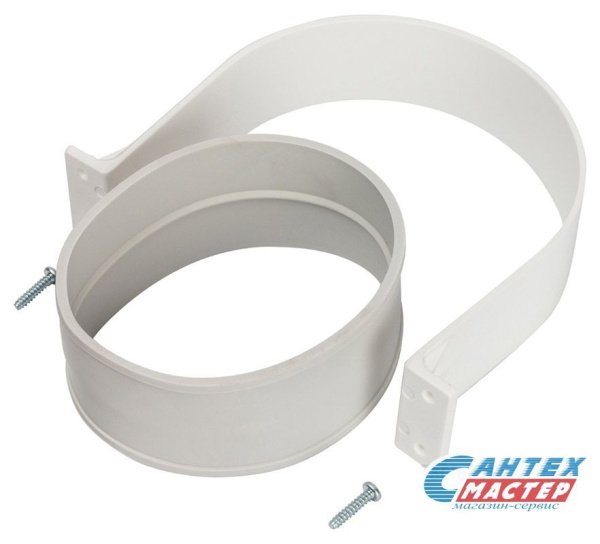Комплекты (хомут) STOUT для соединения труб внешний Ø100, уплотнение EPDM и хомут, элемент дымохода, алюминий (Стоут)