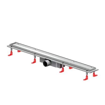 Душевой трап (лоток) AM.PM PrimeFlow 900 мм комбинированный затвор со стальной матовой решеткой, под плитку, цвет хром матовый, выходная труба 50 мм, линейный