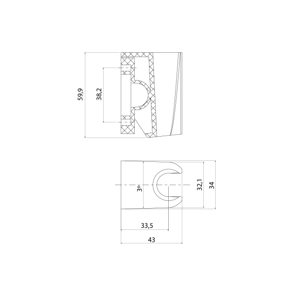 Держатель для душевой лейки IDDIS Optima Home настенный, пластик, прямоугольный, для душа/ванной/душевой кабины, цвет хром глянцевый, на стенку 090CP4Fi53