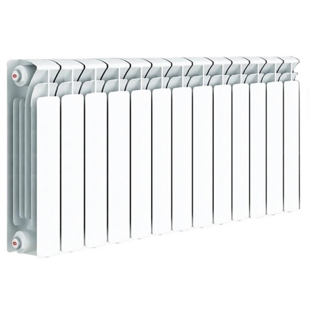 Радиатор отопления RIFAR BASE 500 (13 секций) биметаллический, боковое подключение, для квартиры, водяные, мощность 2561 Вт, настенный, батарея (Рифар)