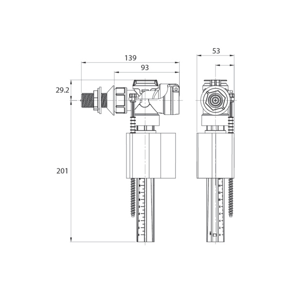 Впускной клапан Iddis боковой впуск F012400-0006