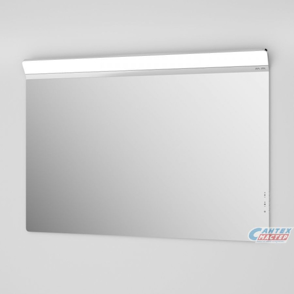 Зеркало Am.Pm Inspire 2.0 100, 100,7х80,4х21 см с LED/ЛЕД-подсветкой, прямоугольное, с антизапотеванием, выключатель сенсорный, для ванны
