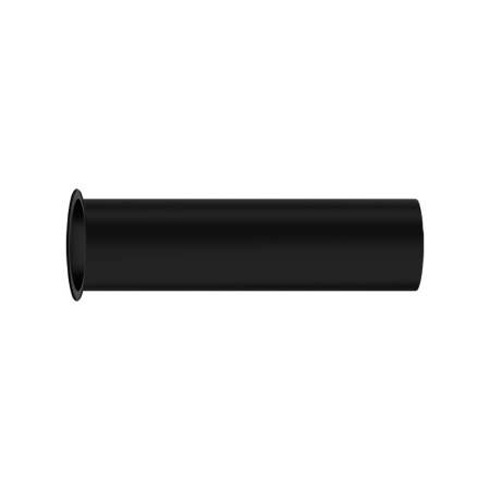 Патрубок Hansgrohe 5/4", 30 см, прямой, с фланцем, латунный, цвет матовый черный, для сифона