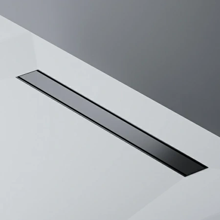 Душевой трап (лоток) AM.PM PrimeFlow 700 мм комбинированный затвор с черной матовой решеткой, под плитку, цвет черный матовый, выходная труба 50 мм, линейный