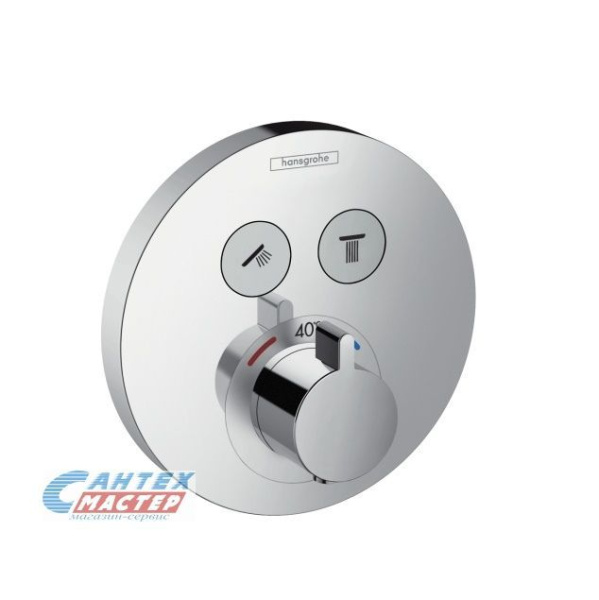 Смеситель для ванны Hansgrohe Ecostat Select термостат для двух потребителей 15743000