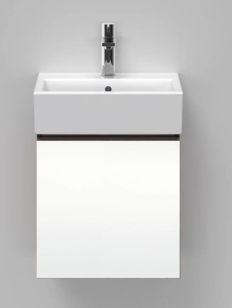 Тумба под раковину Duravit D-Neo, 58,4х44,2х44 см, подвесная, 1 выдвижной ящик, ДСП, цвет: белый матовый, шкафчик навесной, прямоугольная, правая/левая, в ванную комнату