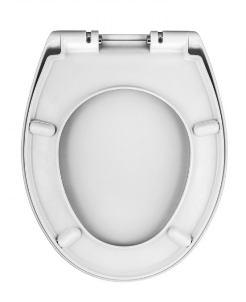 Сиденье для унитаза Mita SO Berges Wasserhaus универсальное (Jika Lyra, Delafon Brave, Pattio, Roca Victoria) дюропласт, крышка белая, с микролифтом, быстросъемное, крепеж (петли) металлически