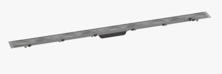 Решетка Hansgrohe RainDrain Rock 120, для душевого трапа 130х5,8 см, цвет нержавеющая сталь, для душа в пол, нержавеющая сталь, прямоугольная, для облицовки плиткой