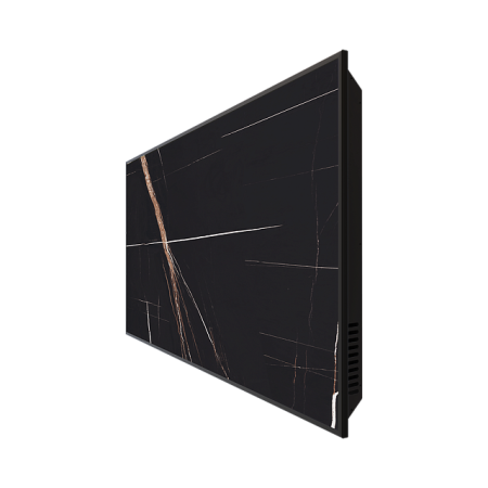 Конвективно-радиационная отопительная панель Stout BLACK STONE SCT 120х60 черный гранит / черный корпус, 550 Вт электрический
