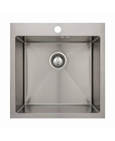Мойка Seaman Eco Marino 51х51х20 см врезная, сатин, нержавеющая сталь, квадратная SMB-5151S.A