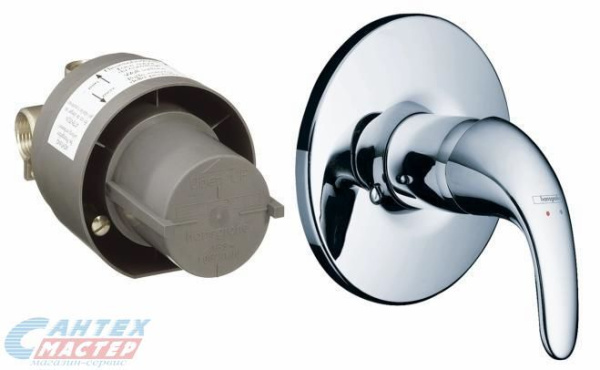 Смеситель для душа Hansgrohe Focus E внешняя и скрытая часть 31766000