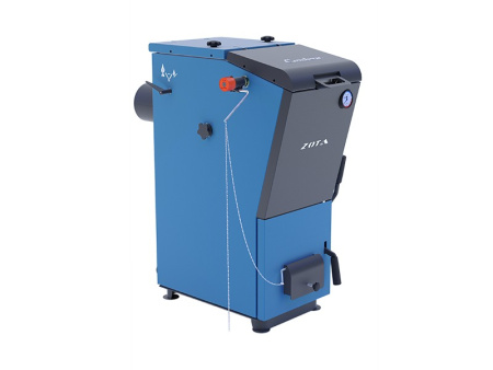 Котел твердотопливный Zota Carbon 26 кВт, (260 кв. м) одноконтурный, напольный, традиционный, с открытой камерой сгорания