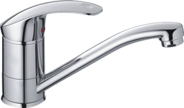 Смеситель для умывальника HAIBA однозахватный, поворотный, латунный, длина 154 мм, латунь, цвет хром