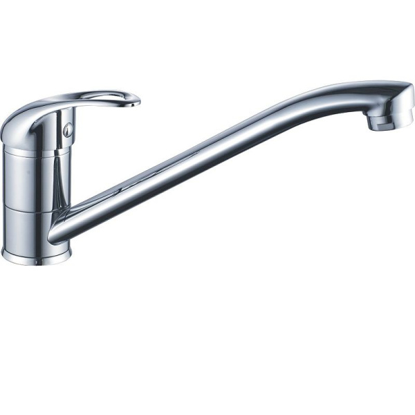 Смеситель для кухни/мойки HAIBA CRON однозахватный, поворотный, длина 199 мм, силумин, цвет хром