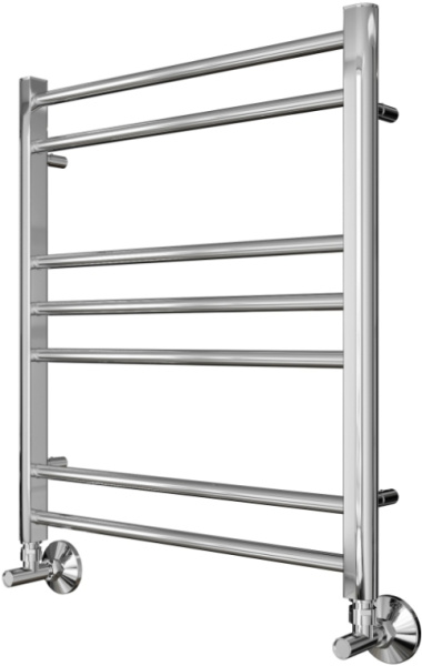 Полотенцесушитель Aquatek Вега водяной П7 500х600 мм хром, нержавеющая сталь, лесенка, подключение нижнее
