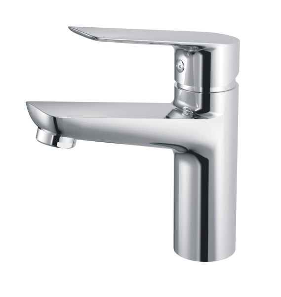 Смеситель для умывальника HAIBA однозахватный, неповоротный, латунный, длина 145 мм, латунь, цвет хром