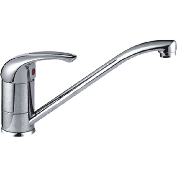 Смеситель для кухни/мойки HAIBA CRON однозахватный, поворотный, длина 205 мм, силумин, цвет хром