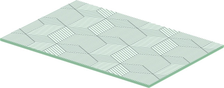 Полка Duravit DuraSquare для металлической консоли под раковину, размер 47х31 см, цвет: кубический рисунок, стеклянная, прямоугольная, вставка, для раковины, в ванную комнату