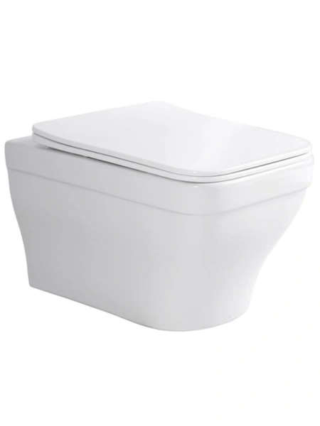 Комплект унитаза с инсталляцией Aquatek Амадео (Сет) c сиденьем микролифт, без кнопки, комплект крепления